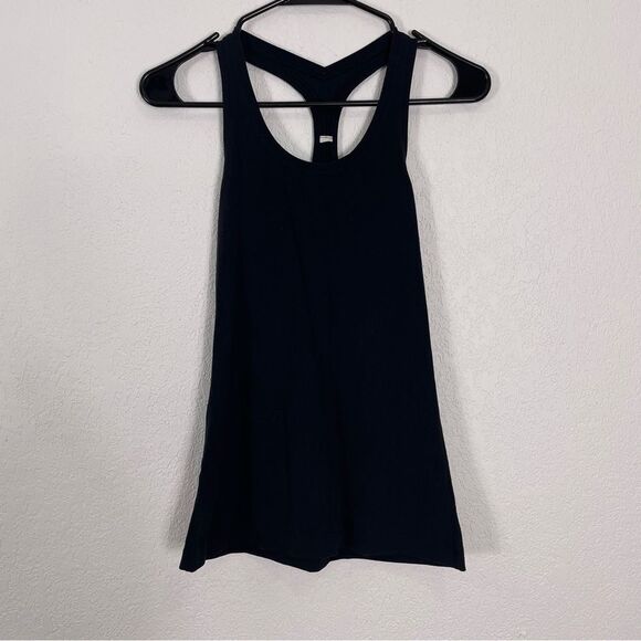 lululemon athletica Tops - Lululemon Black Racerback Athletic Tank Top